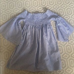 Zara blue flowy dress